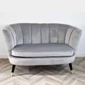 RRP £300 Ex Display Small Velvet Couch