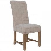 RRP £300 Packaged Wtg Cardea Chairs Natural X2 (Cr1)