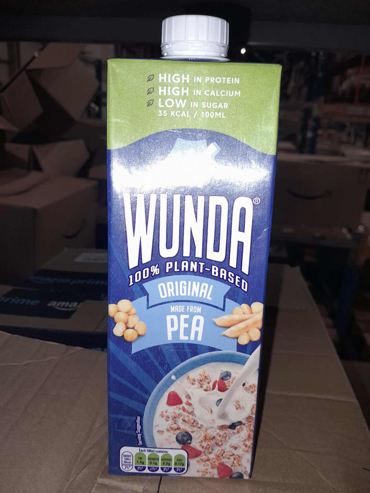 RRP £135 Brand New X9 Boxes Of Wunda Plant Based Milk Original 6X950Ml Per Box, Best Before 07/23 - Image 2 of 2