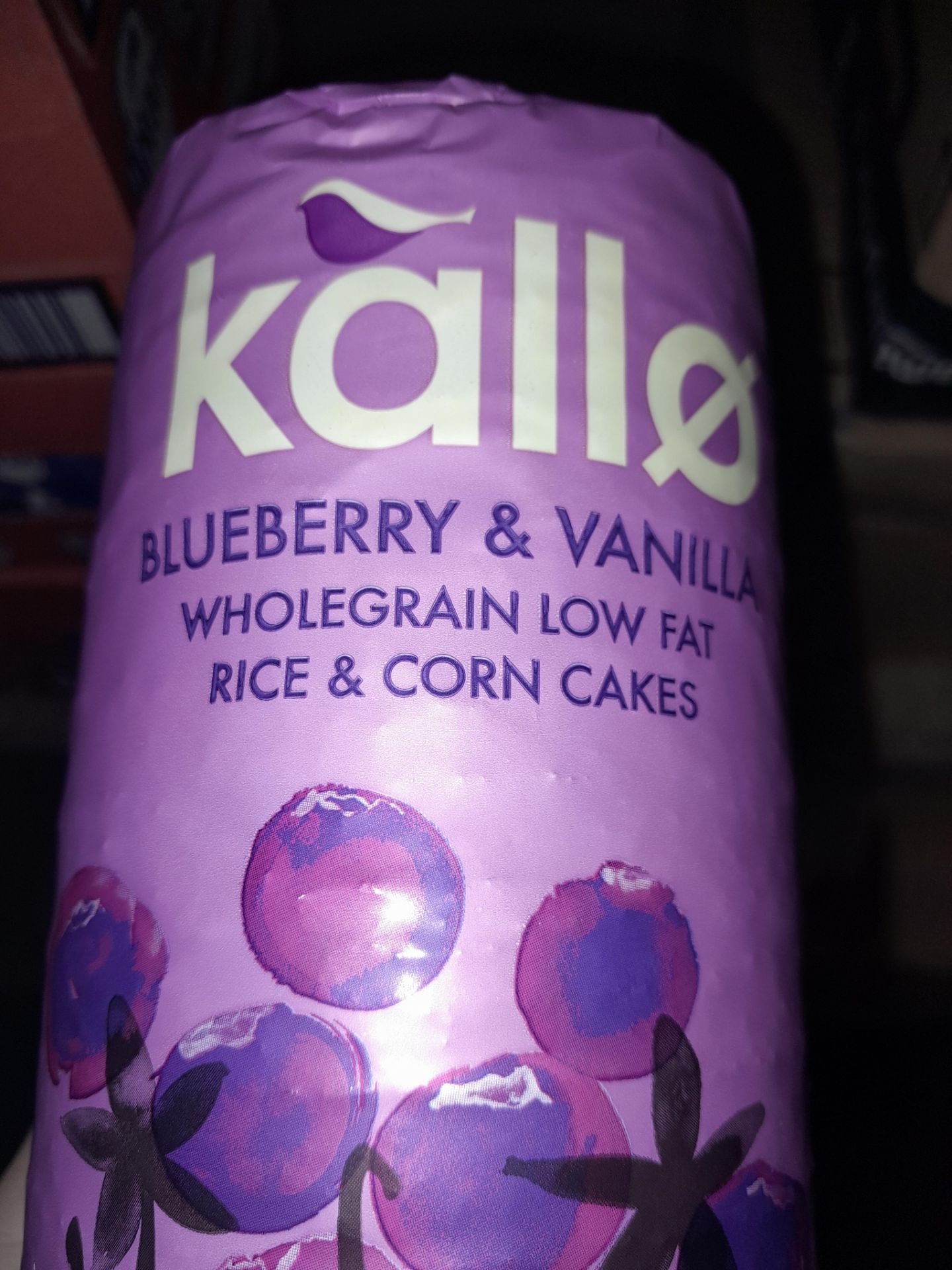 RRP £120 Kallo Blueberry & Vanilla Rice & Corn Cakes, Best Before 31/08/23