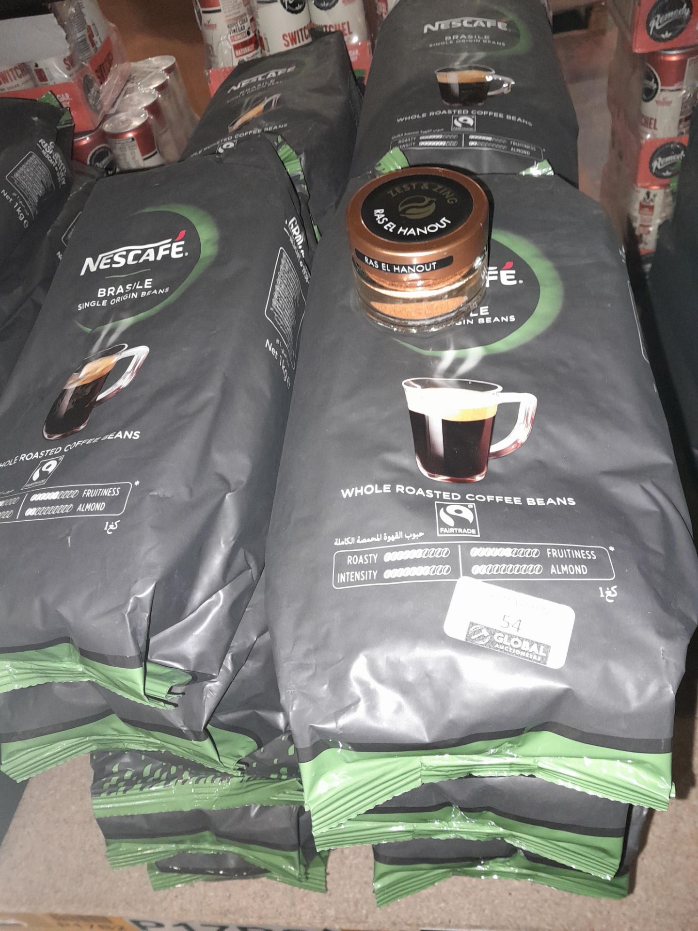 RRP £290 Brand New X20 Nescafe Basile Single Origin Beans Whole Roasted Coffee Beans 1Kg Bbe 05/11/2 - Image 2 of 2