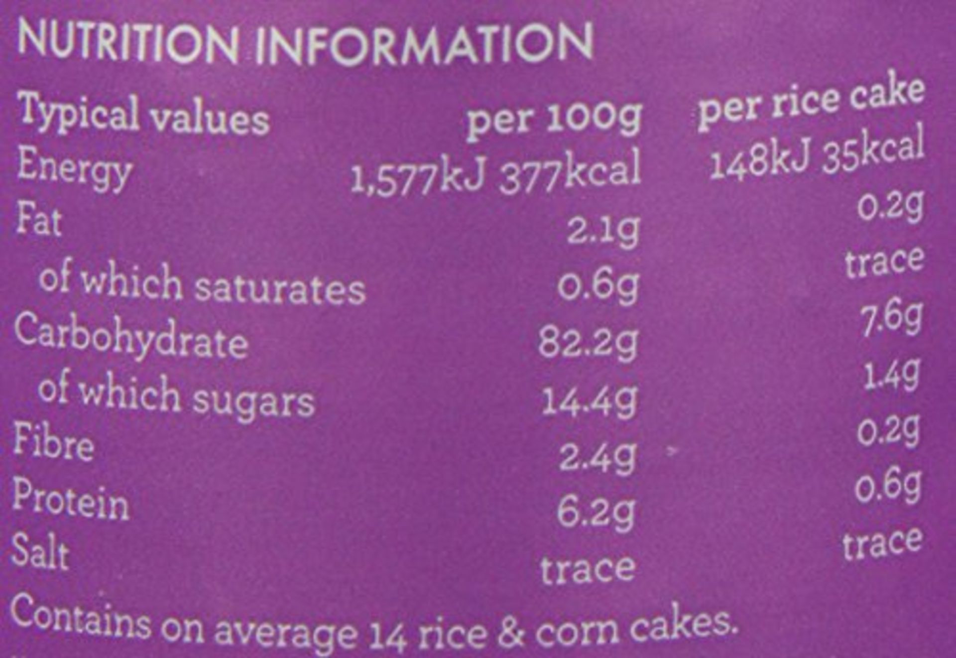 RRP £120 Kallo Blueberry & Vanilla Rice & Corn Cakes, Best Before 31/08/23 - Image 2 of 2