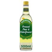 RRP £180 Robinsons Fruit Cordials Pear & Elderflower, 500Ml Best Before 07/23