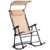 RRP £140 Brand New Amazon Basics Foldable Rocking Chair With Canopy x2