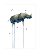 RRP £200 Brand New Assorted Canvases Including- Oliver Flores Rhino X5