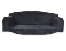 RRP £300 Small Velvet Black Pet Bed With Scatter Cushions(Cr1)