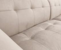 RRP £1000 Ex Display 4 Seater Couch In Leather & Fabric
