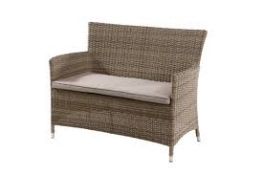 RRP £520 Boxed Westbury High Back Bench(Cr1)