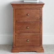 RRP £230 Ex Display Lille Bedside Table, Mahogany