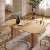RRP £200 Unboxed Oval Dining Table(Cr1)