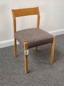 RRP £180 Oak Upholstered Dining Chair(Cr1)