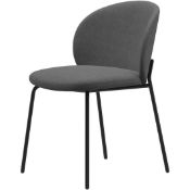 RRP £200 X2 Vogue Dining Chairs, Grey(Cr1)