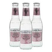 RRP £265 X10 Cases Fever Tree Premium Soda Water Made With Soft Spring Water 24X200Ml, Bb 10/23