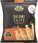 RRP £150 X54 Made For Drink Salami Chips Made For Pilsner 30G, Bb 05/23