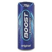 RRP £280 X18 Cases Boost Energy Original Drink 23X500Ml Cans, Bb 10/23