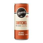 RRP £200 X6 Remedy Kombucha Switchel Blood Orange 250Ml (Case Of 12) Expiry 07/23