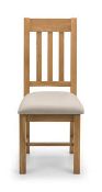 RRP £160 Boxed Slat Back Side Chair X2(Cr1)