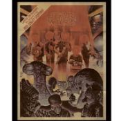 RRP £200 Brand New Assorted Framed Prints Including Star Wars Mos Eisley Cantina