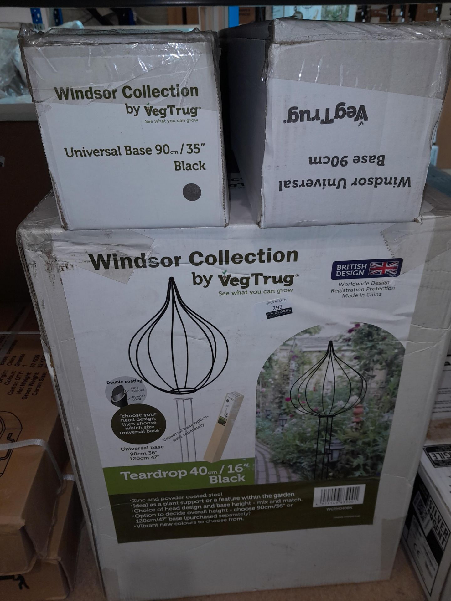 RRP £200 Brand New X4 Items Including X2 Veg Trug Windsor Collection Tear Drop Head 40Cm X2 Universa - Image 2 of 2