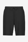 RRP £110 Brand New Black Fleece Shorts X11