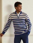 RRP £125 Brand New Hald Zipped Striped Jumpers