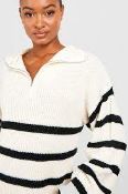 RRP £125 Brand New Hald Zipped Striped Jumpers