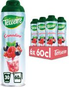 RRP £215 X6 Packs Teisseire Grenadine Zero 6X60Cl, Bb 12/23