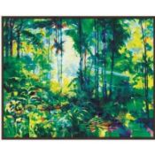 RRP £120 Brand New Tropical Forest By Doug Eaton, Framed