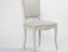 RRP £250 Unboxed Whittier Upholstered Dining Chair In Ivory & Grey(Cr1)