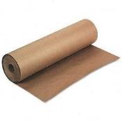 RRP £150 Brand New X4 Rolls Waffle Paper Table Cloth In Brown