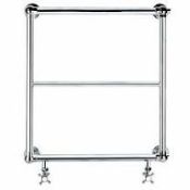 RRP £200 Brand New X2 Burcombe Ball Jointed Towel Rail In Chrome