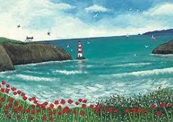 RRP £200 Brand New Assorted Canvases Including The Lighthouse At Poppy Bay