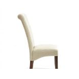 RRP £180 Unboxed Upholstered Dining Chair In Cream(Cr1)