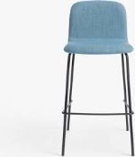 RRP £130 Unboxed Wave Barstool In Blue(Cr1)