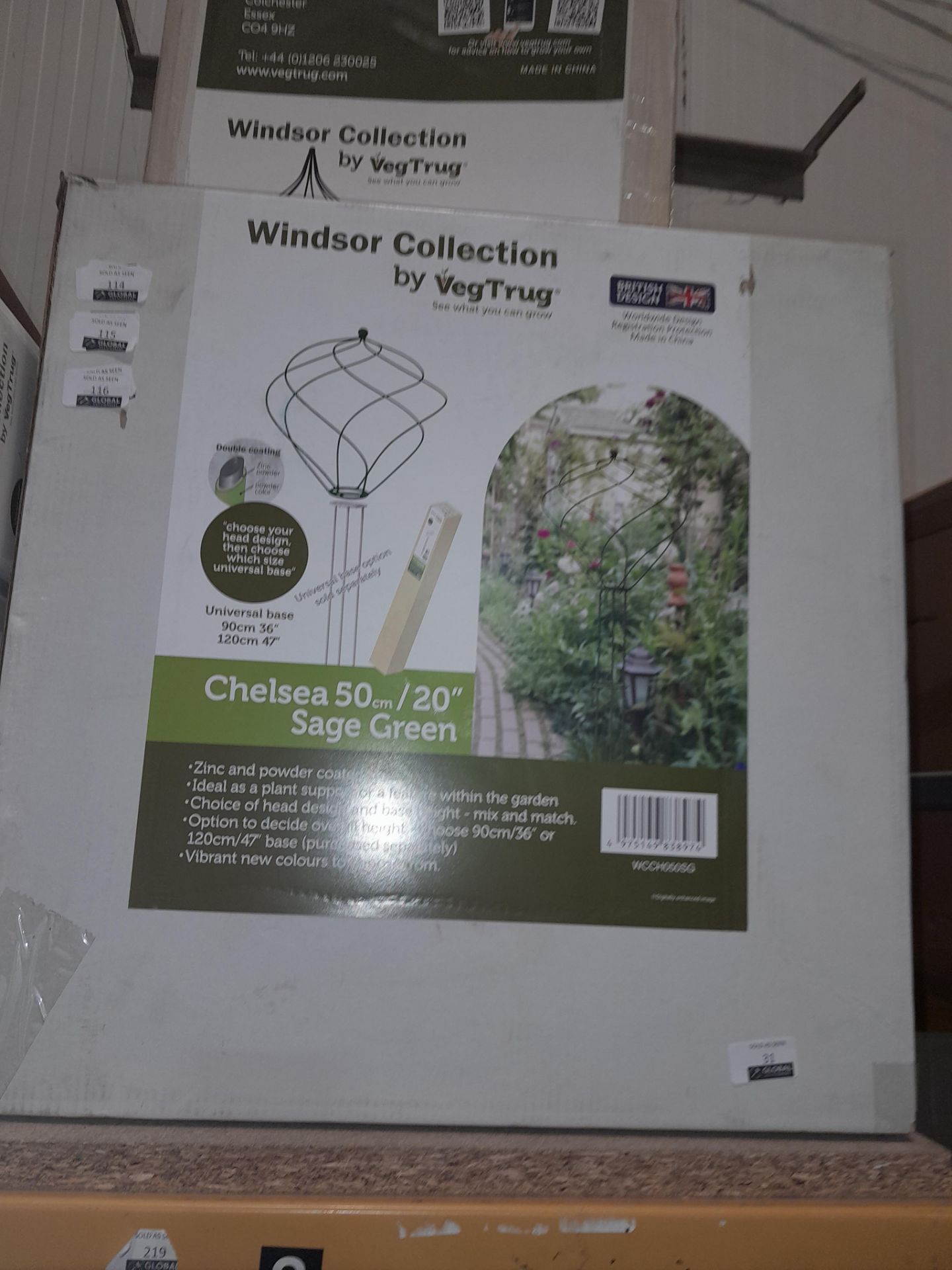 RRP £200 Brand New 4 Items Including X2 Windsor Collection By Veg Trug Chelsea Heads - Image 2 of 2