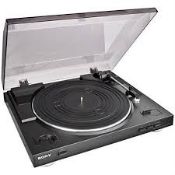 RRP £250 Boxed Sony Stereo Turntable System (Cr1)