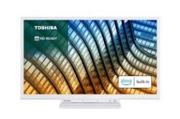 RRP £200 Boxed Toshiba 24" Led Tv, 24Wk3C64Db(Cr1)