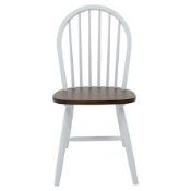 RRP £170 Boxed Avalos Slat Back Side Chair (Cr1)