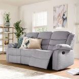 RRP £820 3 Seater Recliner Sofa In Grey