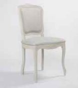 RRP £140 Ex Display White/Grey Carved Dining Chair