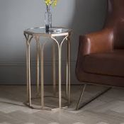 RRP £175 Ex Display Canterbury Done Side Table In Copper Finish (S)