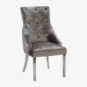 RRP £500 Brand New Arighi Bianchi Dining Chair In Silver X2