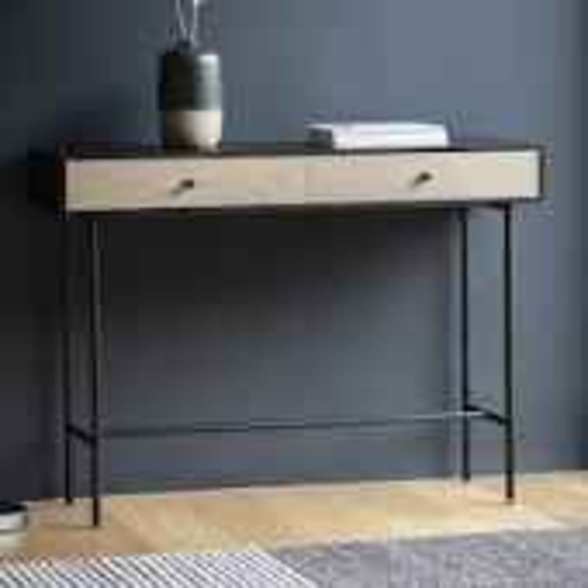 RRP £600 Ex Display Carbury 2 Drawer Console Table