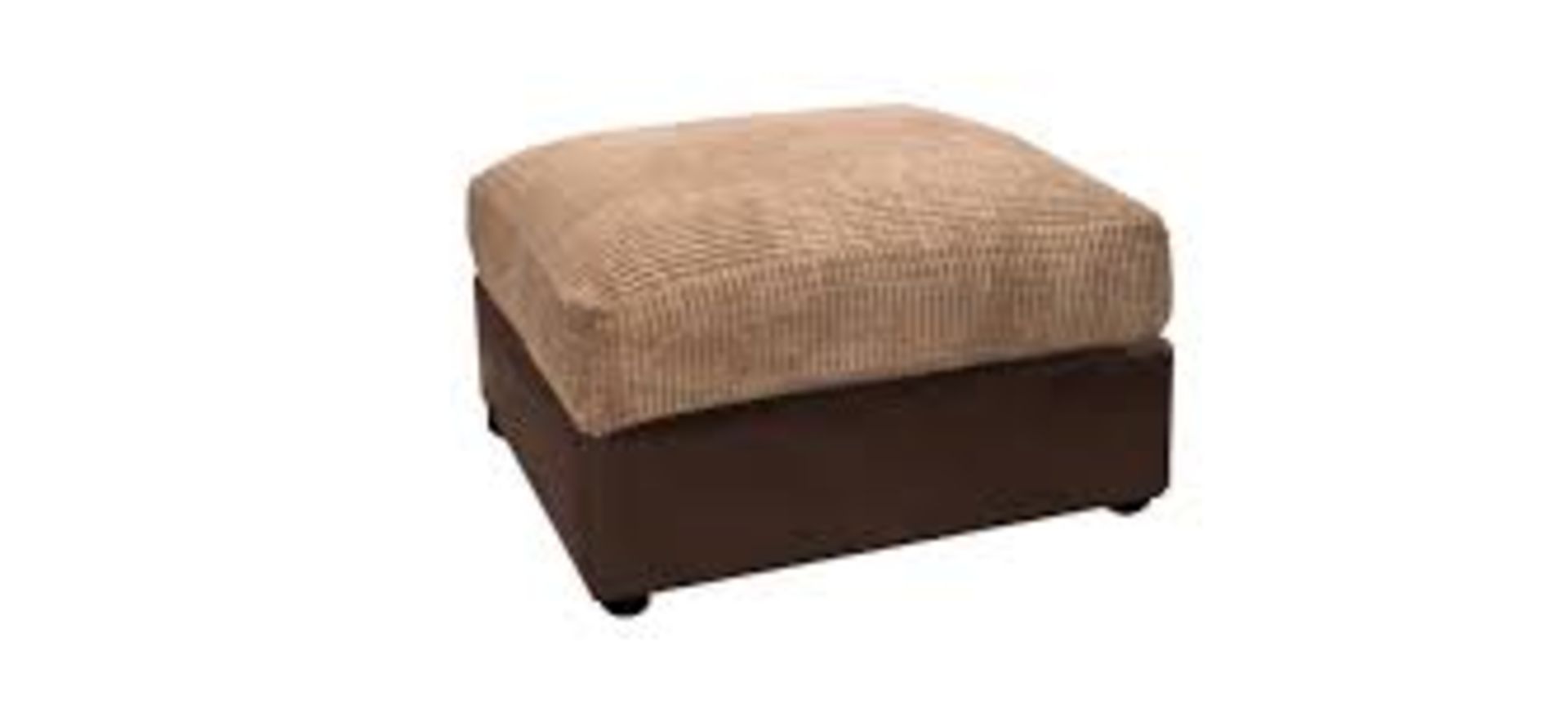 RRP £450 Ex Display Brown/Cream Footstool