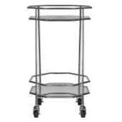 RRP £300 Octagonal Drinks Trolley In Chrome(Cr1)