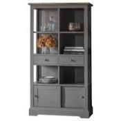 RRP £1000 Boxed Cookham Bookcase In Grey(Cr1)
