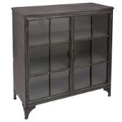 RRP £700 Boxed Buffet 2D Glass Cabinet(Cr1)