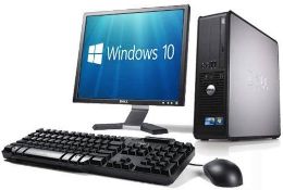 RRP £105 Like New Dell Tower , Mouse & Keyboard Set