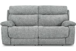 RRP £700 Ex Display Fabric Reclining 3 Seater Couch