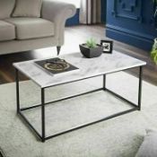 RRP £300 Marble Effect Coffee Table(Cr1)
